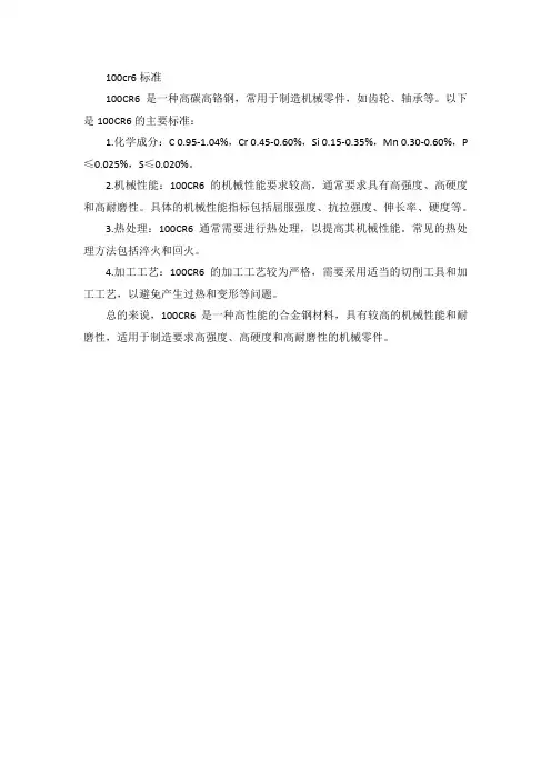 100cr6标准