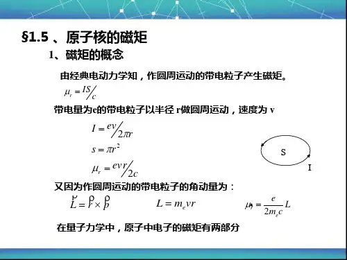原子核的磁矩
