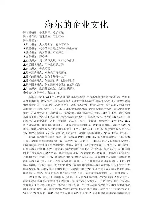 海尔的企业文化.doc