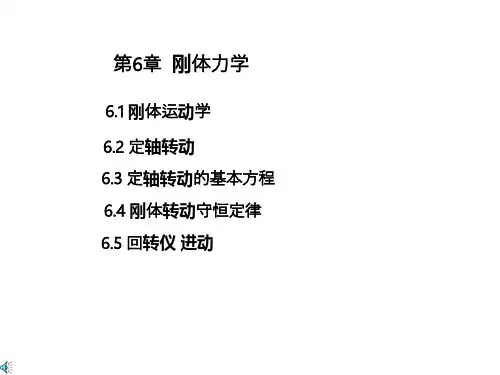 大学物理_第06章  刚体力学