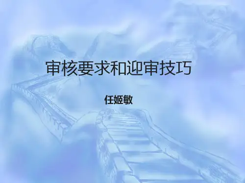 审核要求和迎审技巧