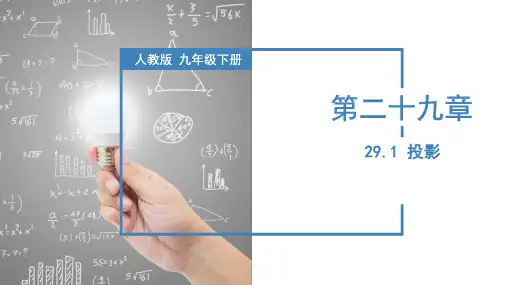 初中数学 九年级下册 29-1 投影(教学课件)