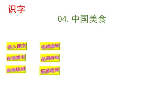 人教部编版语文《中国美食》PPT精美课件1