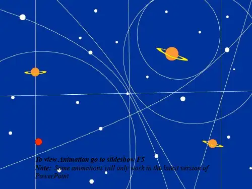 行星轨道动画ppt模板
