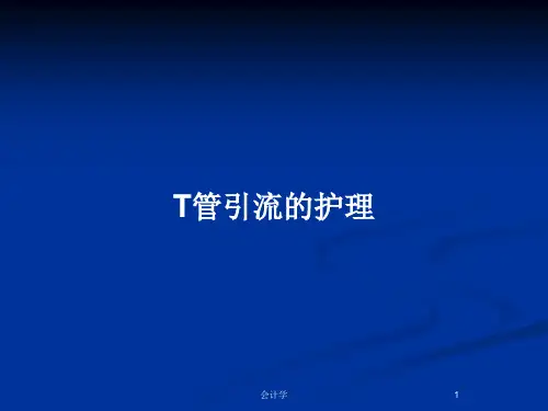 T管引流的护理PPT教案