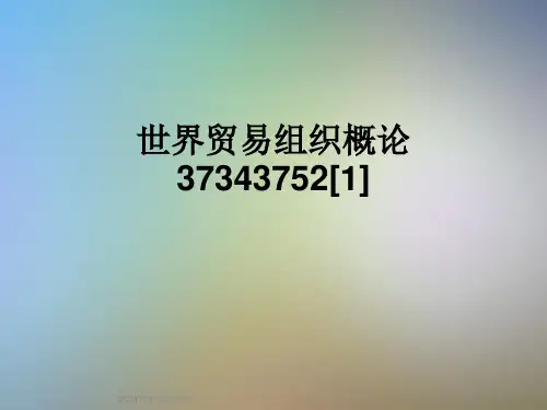 世界贸易组织概论37343752[1]