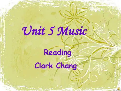 人教版高中英语新课标必修二Unit5-Reading