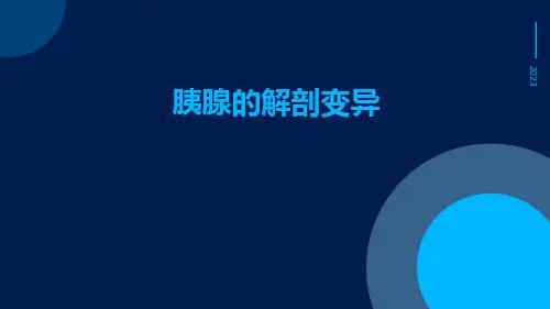 (医学课件)胰腺的解剖变异