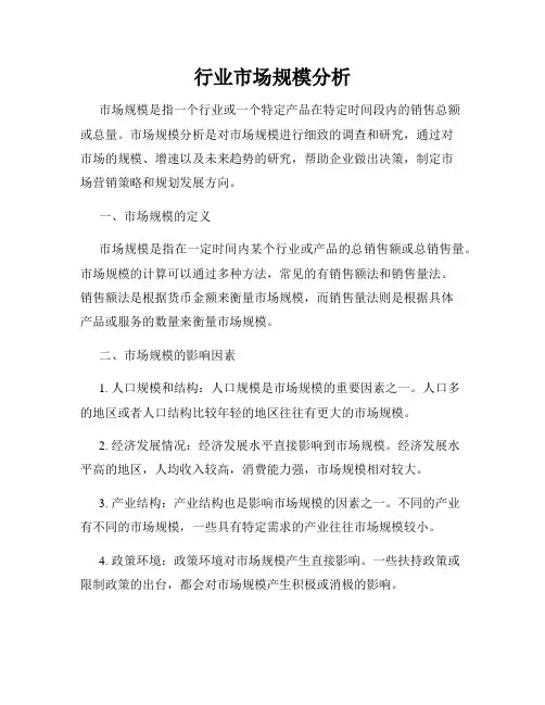 行业市场规模分析