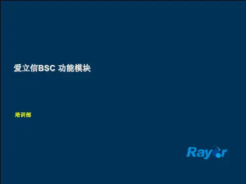 爱立信BSC功能模块