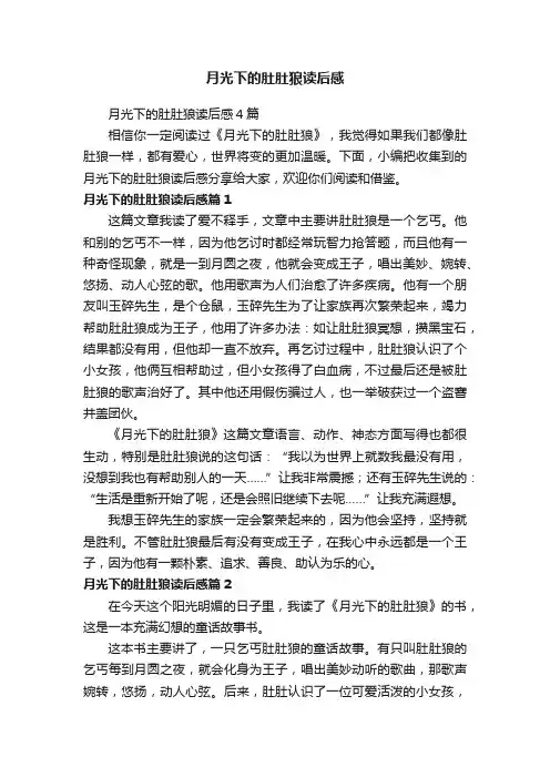 月光下的肚肚狼读后感