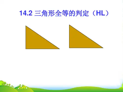 新沪科版八年级数学上册《14.2三角形全等的判定》课件