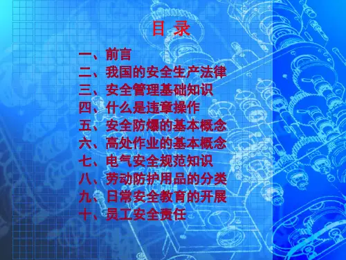 精选安全生产知识讲座PPT32页