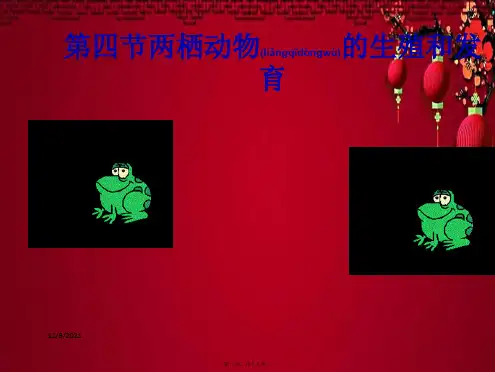 八年级生物下册 21.4 两栖类的生殖与发育课件苏教级下册生物课件