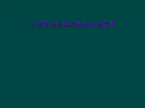 二极管的原理应用和发展前景