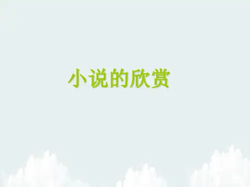 小说的欣赏PPT精品课件