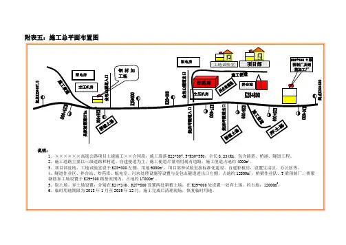 施工总平面图(投标施组快速绘制施工总平图,可编辑)