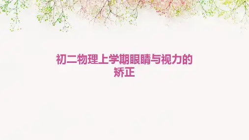 初二物理上学期眼睛与视力的矫正