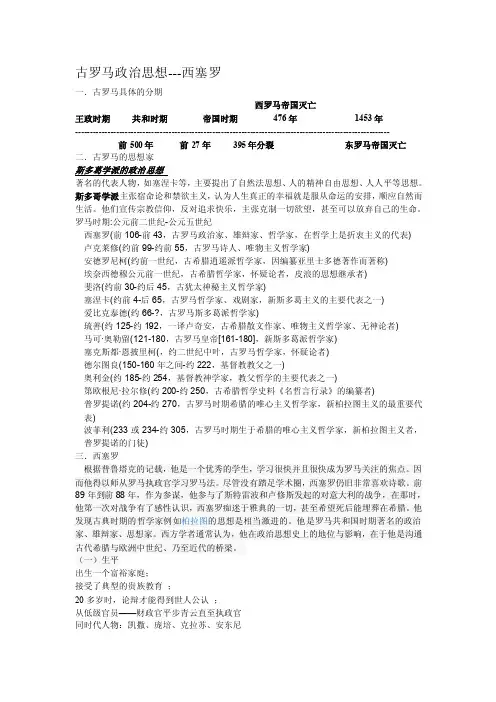 古罗马政治思想