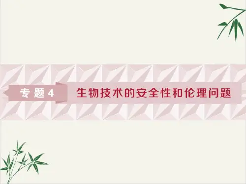 转基因生物的安全性PPT课件(原文)PPT