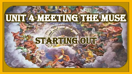 Unit+4+Meeting+the+muse+外研版(2019)高中英语选择性必修第一册+