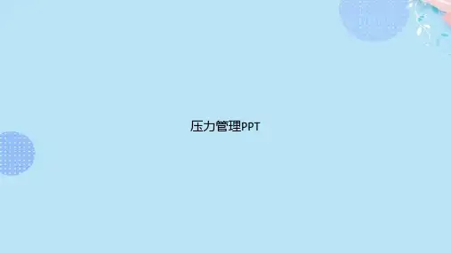 压力管理PPT资料(完整版)