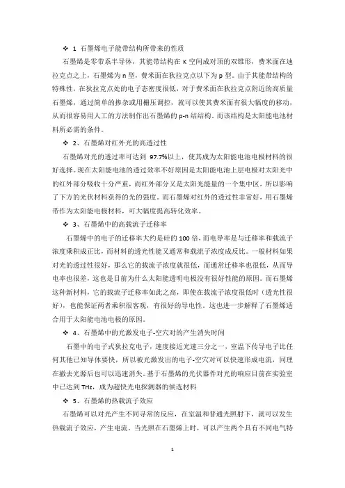 石墨烯性质-表面等离子体