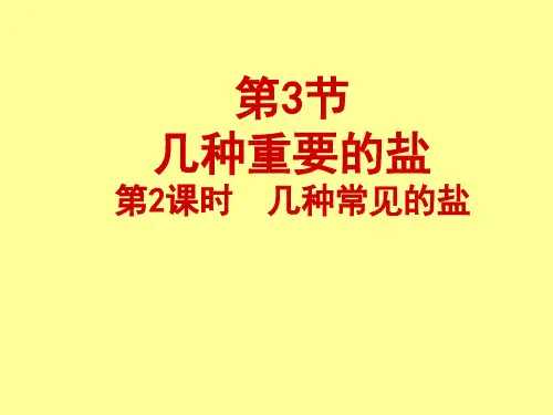 2020年春九年级化学沪教版下学期第七章第三节7.3.2《常见的盐》(共49张PPT)