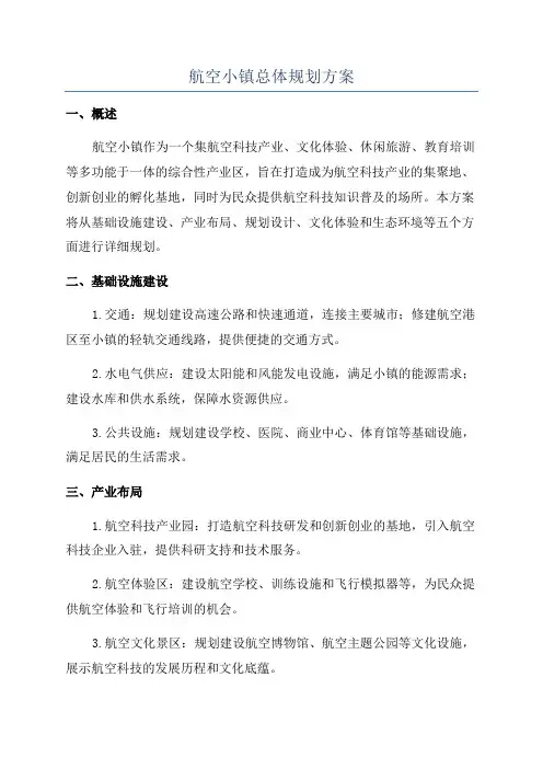 航空小镇总体规划方案
