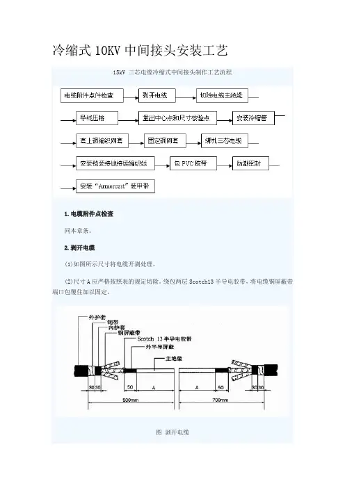 冷缩式KV中间接头安装工艺