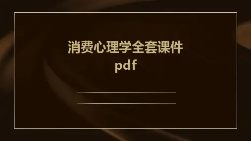 2024版消费心理学全套课件pdf