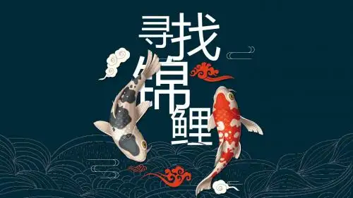大气中国风锦鲤营销策划方案PPT模板下载