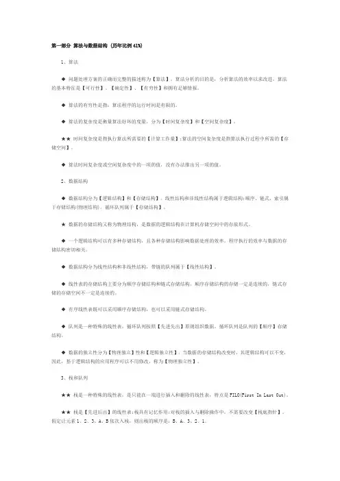 计算机二级ms office考试有关公共基础知识点总结