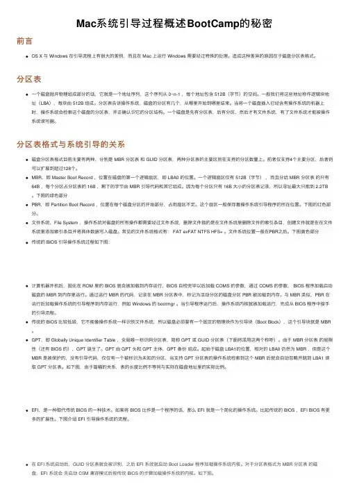 Mac系统引导过程概述BootCamp的秘密
