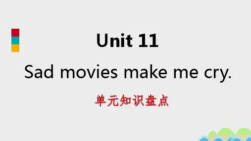 2019-2020学年九年级英语全册 Unit 11 Sad movies make me cry知识盘点课件 (新版)人教新目标版