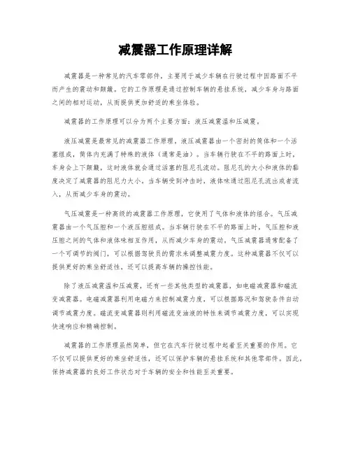 减震器工作原理详解