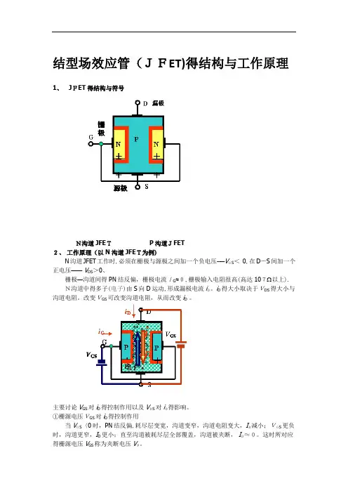 结型场效应管(JFET)的结构和工作原理