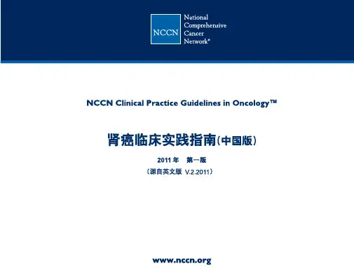 肾癌临床实践指南