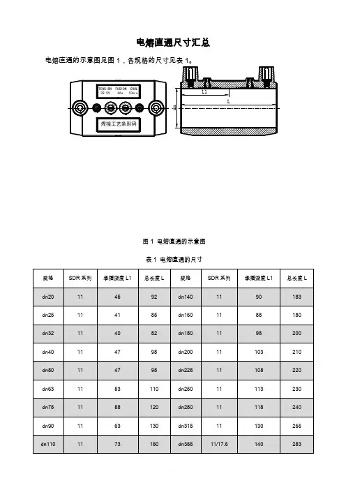 电熔直通承插深度及焊接工艺