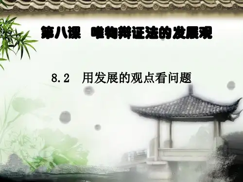 用发展的观点看问题说课课件