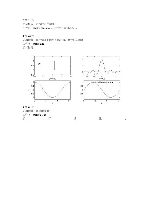 数字信号处理 实习大报告 (2)