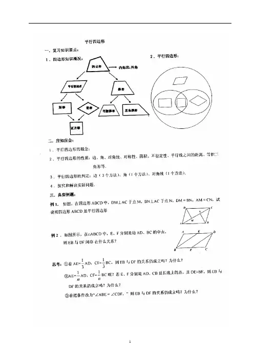 平行四边形(含答案)