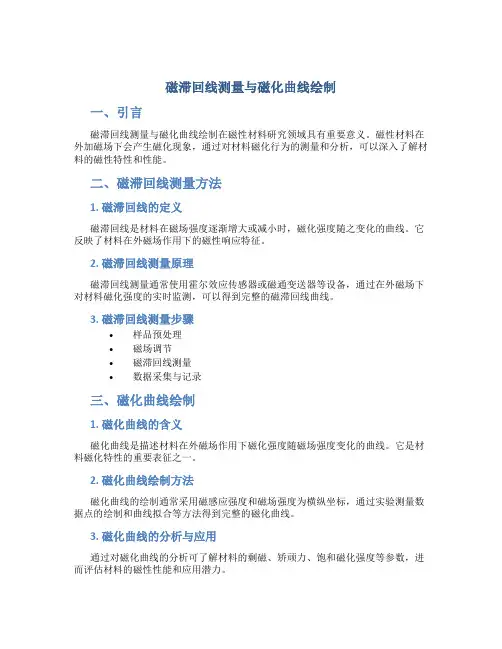 磁滞回线测量与磁化曲线绘制