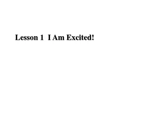 冀教版数学五年级下册英语lesson  I am excited! 课件