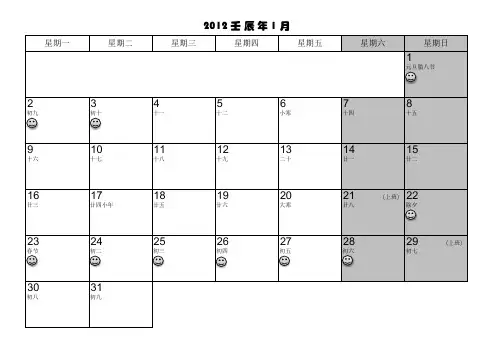 2012年电子记事本及日历--非常实用