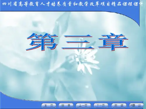 四川省高等教育人才培养质量和教学改革项目课程课件