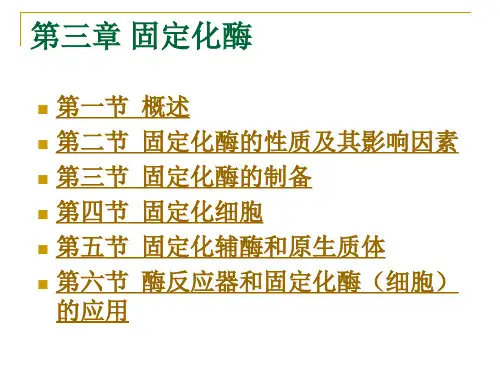 第六章固定化酶