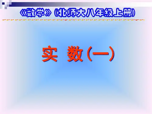 北师大版八年级数学上实数省公开课获奖课件说课比赛一等奖课件