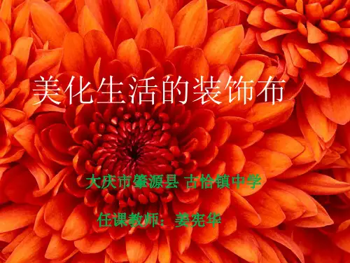 《美化生活的装饰布》课件