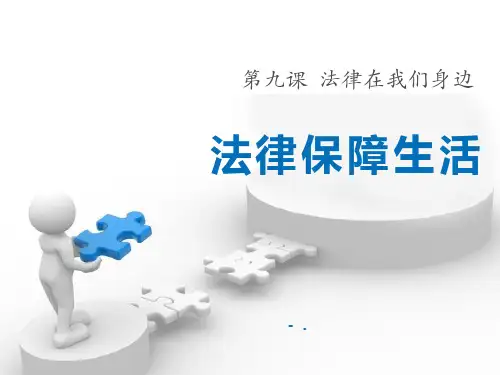 《法律保障生活》PPT课件